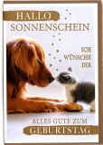 Verlag Dominique<br>Card Birthday Motif Hello Sunshine Dog<br>Article-No: 4004703061357