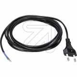 EGB<br>Europe connection cable black 2.9m<br>-Price for 5 pcs.<br>Article-No: 021810
