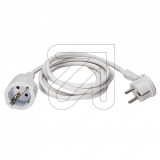EGB<br>Extension with flat plug pure white 2m<br>Article-No: 041900