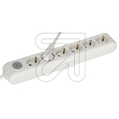 Panasonic<br>6-f. Socket strip 1.5m ws with switch. WLTA04612WH-EU1<br>Article-No: 044665