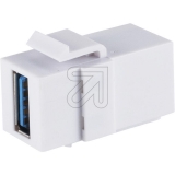 S-Conn<br>Keystone Verbinder USB-A-Buchse 3.0, 5Gbps, Winkel 08-10042<br>Artikel-Nr: 046895