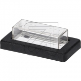 inter Bär<br>PVC cap clear 1-pin. with frame black for switch<br>Article-No: 057545