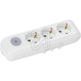 Panasonic<br>3-fa. Socket strip white with switch WLTA04302WH-EU1<br>Article-No: 064340