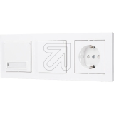 PanasonicKarre 55 socket with hinged cover can be labeled WDTT03202WH-EU1Article-No: 076120