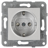 EGB<br>Karre Schuko combination socket silver 92105042/92512042<br>Article-No: 079685