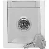 EGB<br>Pacific FR Schuko socket lockable lock 4 gray 90591044-DE<br>Article-No: 085070