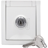 EGB<br>Pacific FR Schuko socket, lockable, white lock 1 90591141-DE<br>Article-No: 085235