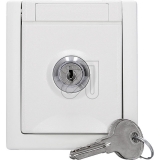 EGB<br>Pacific FR Schuko socket, lockable, white lock 10 90591150-DE<br>Article-No: 085440
