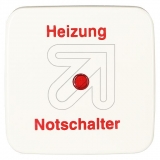 KleinSI-Wippe m.rot.Kalotte K2520/12H Symbol Heizung-NotschalterArtikel-Nr: 089640