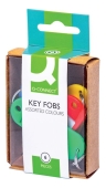 Q-Connect<br>Schlüsselanhänger sortiert 4 Farben 6 Stück<br>-Preis für 6 Stück<br>Artikel-Nr: 5705831020368