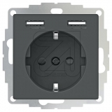 2USB<br>Schuko socket 2USB inCharge PRO 55 black VDE, 32mm, 2.4A<br>Article-No: 101605