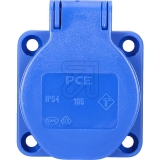 PCEAnbausteckdose mit Klappdeckel blau 105-0b mit SchraubkontaktArtikel-Nr: 101920