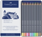 Faber Castell<br>Farbstifte Goldfaber Aqua 12er Pastellfarben Metalletui 114612<br>Artikel-Nr: 4005401146223