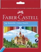 Faber Castell<br>Farbstifte Castle 24er- Pappetui Burgmotiv 120124<br>Artikel-Nr: 7891360580065