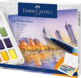 Faber Castell<br>Aquarellfarben 24er in Näpfchen FC 169724<br>Artikel-Nr: 6933256641663
