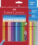 Faber Castell<br>Farbstifte Grip normal 24er Promoetui mit 2Grip-Bleistiften 201540<br>Artikel-Nr: 4005402015405