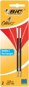 BIC<br>Replacement refill red 2 pieces blister for 4 colors 929243<br>-Price for 2 pcs.<br>Article-No: 3086123397699