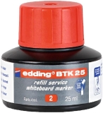 Edding<br>Refill ink BTK25 for whiteboard marker red BTK25-002<br>-Price for 0.0250 liter<br>Article-No: 4004764780150
