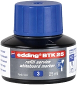 Edding<br>Refill ink BTK25 for whiteboard marker blue BTK25-003<br>-Price for 0.0250 liter<br>Article-No: 4004764780181