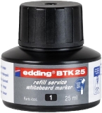 Edding<br>Refill ink BTK25 for whiteboard marker black BTK25-001<br>-Price for 0.0250 liter<br>Article-No: 4004764780112