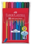 Faber Castell<br>Fasermaler 10er Grip Colourmarker Auswaschbar 155310<br>Artikel-Nr: 4005401553106