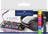 Faber Castell<br>Marker Neon Blisterkarte mit 6Farben<br>Artikel-Nr: 4005401608066