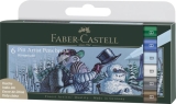 Faber Castell<br>Pitt Artist Pen Brush 6er Etui Winterlude<br>Artikel-Nr: 4005401671763