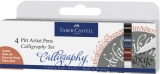 Faber Castell<br>Calligraphy Set 4er-Etui Pitt Artist Pen Essential 167504<br>Artikel-Nr: 4005401675044