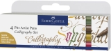 Faber Castell<br>Calligraphy Set 4er-Etui Pitt Artist Pen Colours 167505<br>Artikel-Nr: 4005401675051