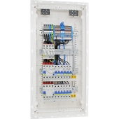 KELECTRIC<br>UV 4-row, completely ready for connection, UP, pre-wired with ÜSS, terminals, ÜSS, RCDs, LS, documentation complete.<br>Article-No: 132385