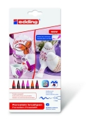 Edding<br>Porzellan-Pinselstift 6er Set Warm Colour Edding 4200-6999<br>Artikel-Nr: 4004764928156