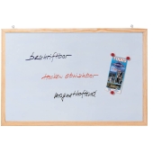 FRANKEN<br>Schreibtafel Memoboard Stahl, Holzrahmen, 800 x 600 mm, weiß UMZ92099<br>Artikel-Nr: 4016946192316