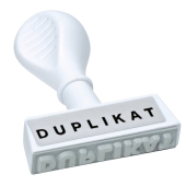 WEDO<br>Stempel Text Duplikat , 45x6mm 193 14<br>Artikel-Nr: 4003801005843