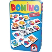 SCHMIDT<br>Domino Junior game in metal tin SCHMIDT 51240 51240<br>Article-No: 4001504512408
