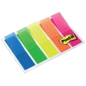 POST-IT<br>Adhesive strips index fluorescent colors, 12x43mm, 5x20 pieces, transparent 683HF5<br>Article-No: 0051141909943