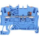 WAGO<br>2-Leiter-Durchgangsklemme mit Drücker 1,5 mm² blau 2201-1204<br>Artikel-Nr: 163180