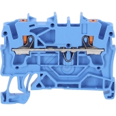 WAGO<br>2-Leiter-Durchgangsklemme mit Drücker 2,5 mm² blau 2202-1204<br>Artikel-Nr: 163210