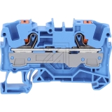 WAGO<br>2-wire feed-through terminal with push-button 6 mm² blue 2206-1204<br>Article-No: 163230