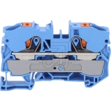 WAGO<br>2-wire feed-through terminal with push-button 10 mm² blue 2210-1204<br>Article-No: 163235