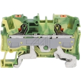 WAGO<br>2-wire feed-through terminal with push-button 6 mm² green-yellow 2206-1207<br>Article-No: 163255