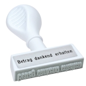 WEDO<br>Stempel Text Betrag dankend erhalten , 45x6mm 193 7<br>Artikel-Nr: 4003801006031