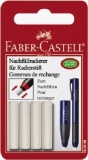 Faber Castell<br>Replacement erasers, white, pack of 4 for Faber-Castell<br>-Price for 5 pcs.<br>Article-No: 6933256612465