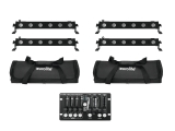 EUROLITE<br>Set 4x LED BAR-6 QCL RGBW + 2x Soft Bag + Controller