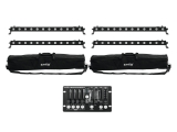 EUROLITE<br>Set 4x LED BAR-12 QCL RGBW + 2x Soft Bags + Controller