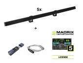 EUROLITE<br>Set 5x LED PR-100/32 Pixel DMX Rail sw + Madrix Software