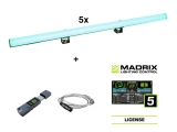 EUROLITE<br>Set 5x LED PR-100/32 Pixel DMX Rail + Madrix Software