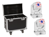 EUROLITE<br>Set 2x LED TMH-H90 Hybrid Moving-Head Spot/Wash COB ws + Case
