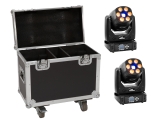 EUROLITE<br>Set 2x LED TMH-H90 + Case mit Rollen