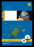 Staufen<br>Heft A4 16 Blatt Lin 2 farbig hinterlegt Style<br>-Preis für 10 Stück<br>Artikel-Nr: 9002244550373