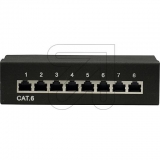 S-ConnPatchpanel Cat.6 8 Ports TC 75059 schwarz